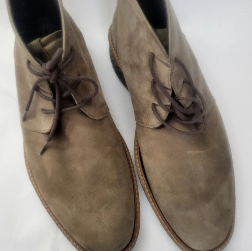 Ecco S.T.1 Hybrid Goretex men's ankle boots tan leather size 12-12.5